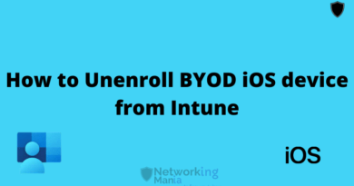 How to Unenroll BYOD iOS device from Intune